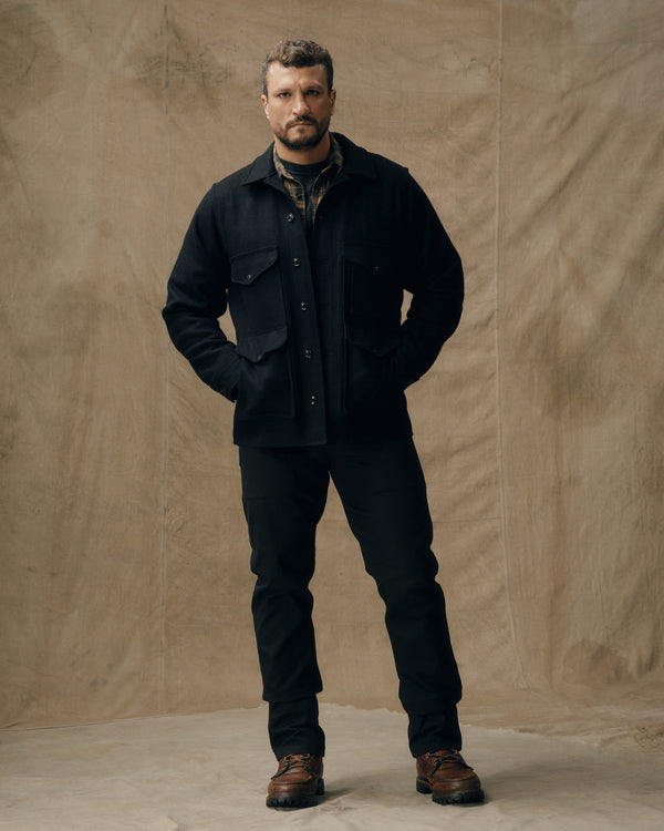 filson Mackinaw Wool Cruiser Jacket Dark Navy / Solid