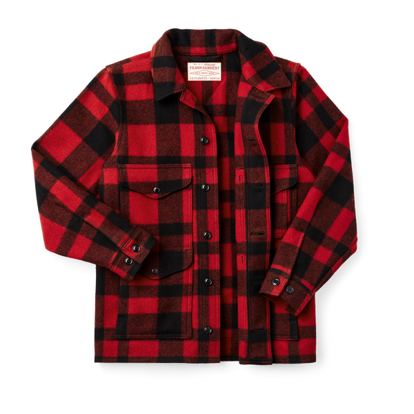Filson Mackinaw Wool Cruiser Jacket Red/black Plaid