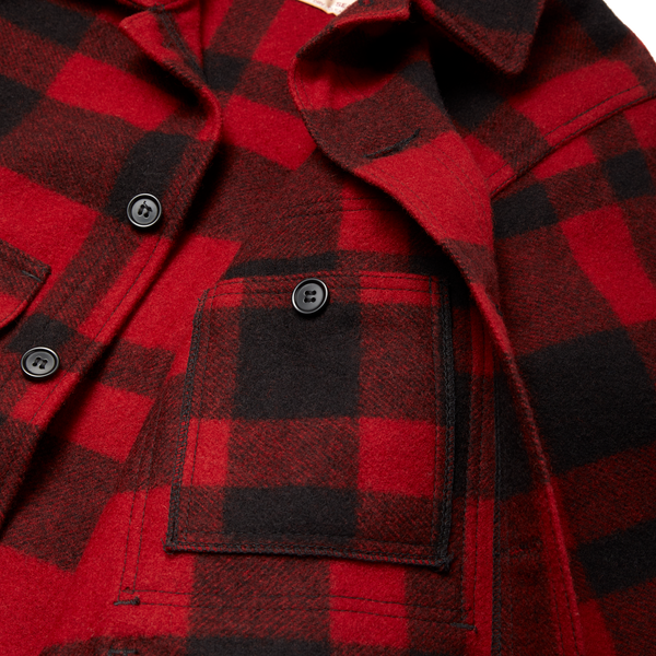 Filson Mackinaw Wool Cruiser Jacket Red/black Plaid