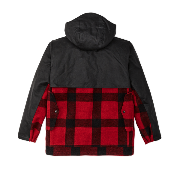 Filson Mackinaw Wool Double Coat Red Black Classic Plaid
