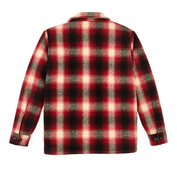 Filson Mackinaw Wool Jac-shirt Red / Black Ombre Plaid