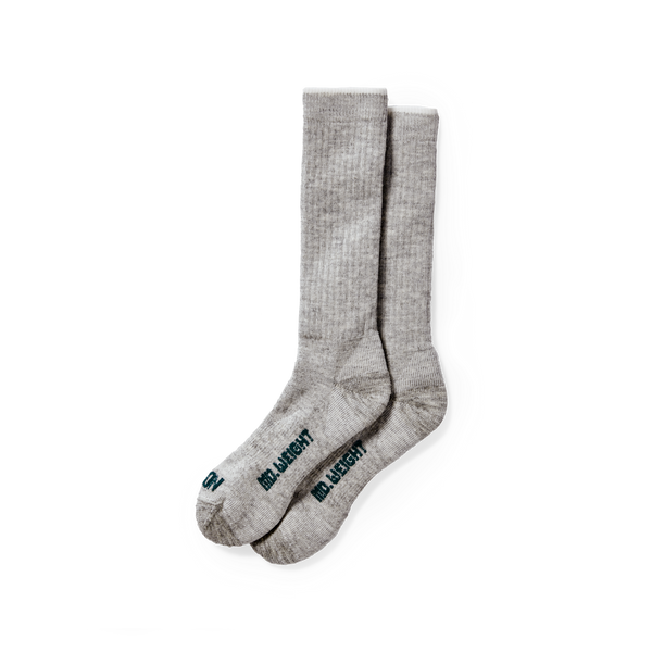 filson Midweight Traditional Crew Socks Gray Heather