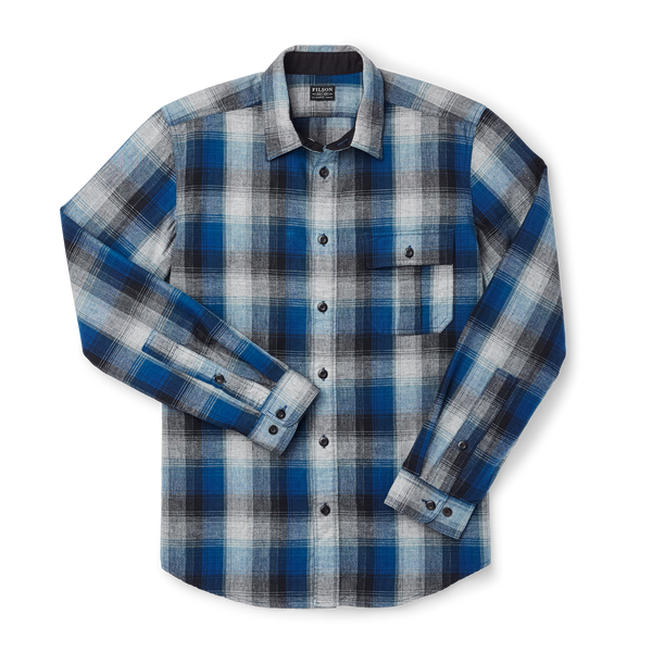filson Rustic Oxford Shirt Indigo/black/charcoal Plaid