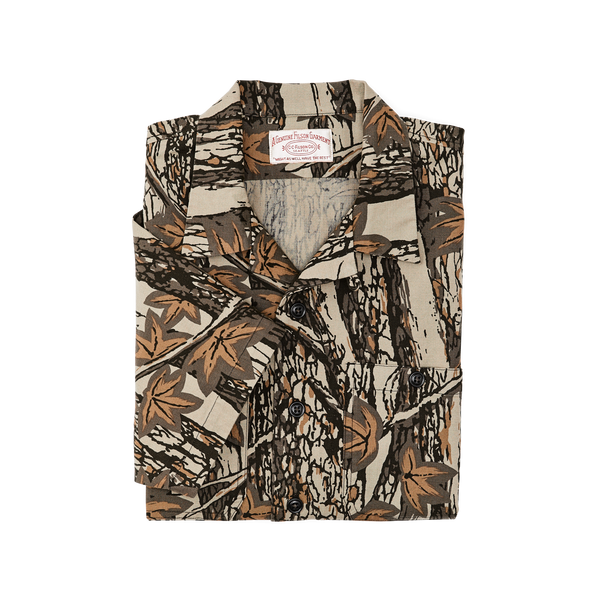 Filson Rustic Short Sleeve Camp Shirt Maple Bark Camo / Tan