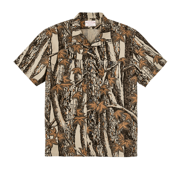 filson Rustic Short Sleeve Camp Shirt Maple Bark Camo / Tan