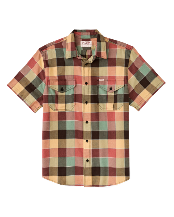 filson Short Sleeve Lightweight Alaskan Guide Shirt Red / Multi Plaid