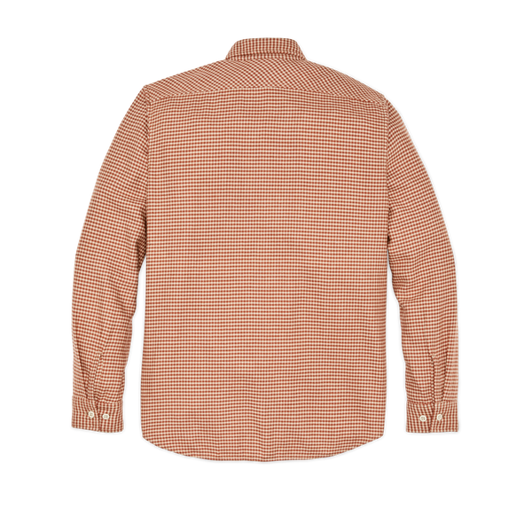 Filson The Rangeland Flannel Shirt Salmon / Oat Houndstooth