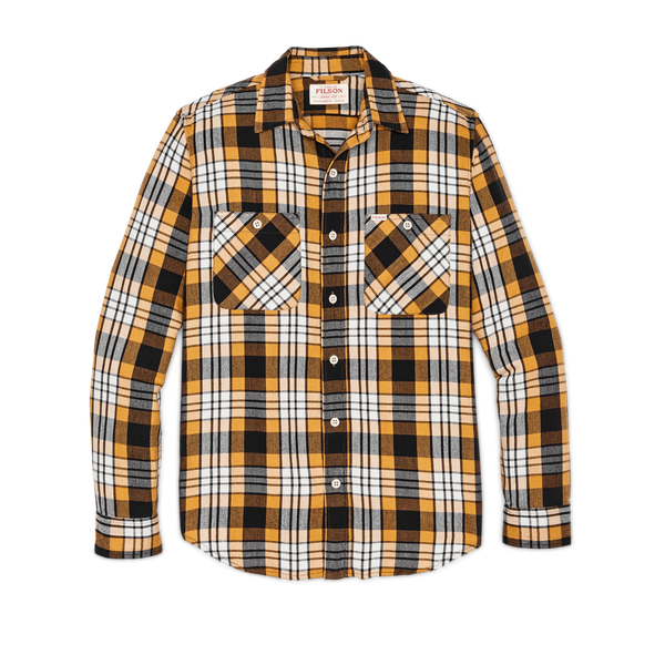 filson The Rangeland Flannel Shirt Yellow / Faded Black Plaid