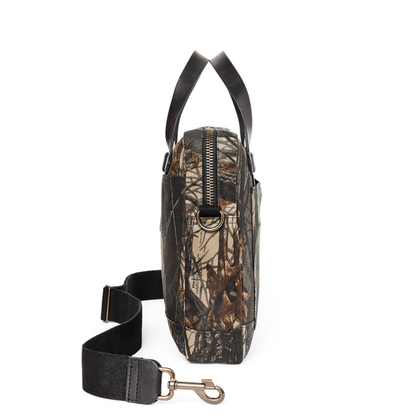 Filson Tin Cloth Compact Briefcase Realtree Hardwoods Camo