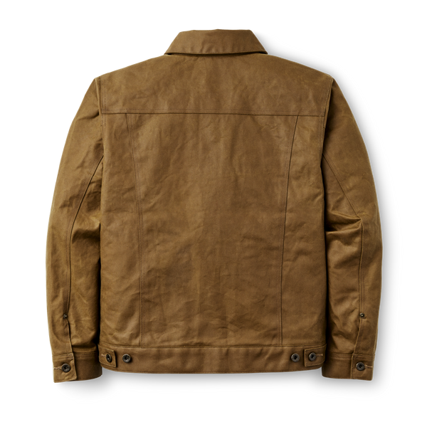 Filson Tin Cloth Short Lined Cruiser Jacket Dark Tan