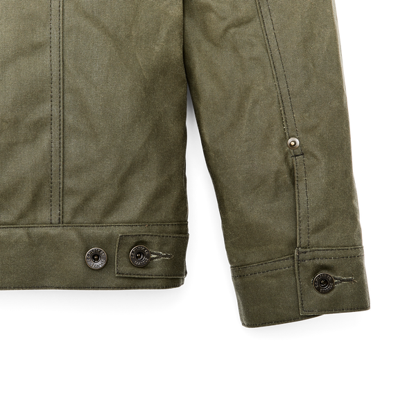 filson Tin Cloth Short Lined Cruiser Jacket Military Green