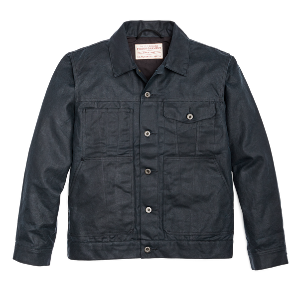 filson Tin Cloth Short Lined Cruiser Jacket Service Blue