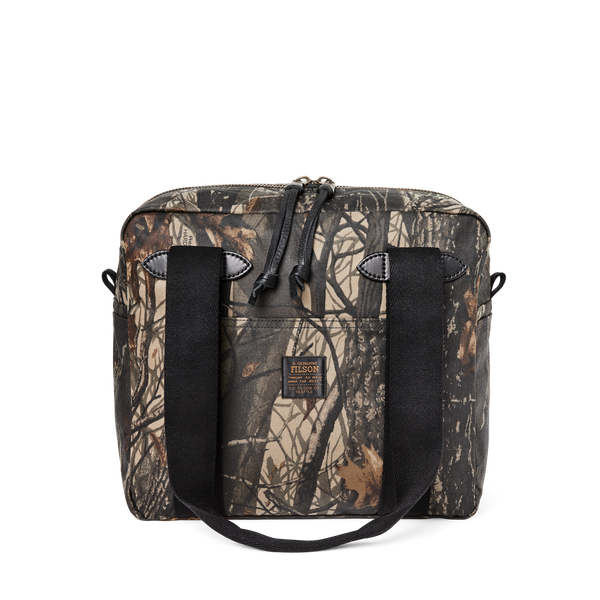 filson Tin Cloth Zipper Tote Bag Realtree Hardwoods Camo