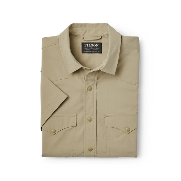 Filson Twin Lakes Short Sleeve Snap Front Shirt Drygrass
