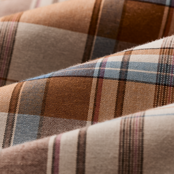 Filson Twin Lakes Short Sleeve Sport Shirt Beige / Rust Plaid