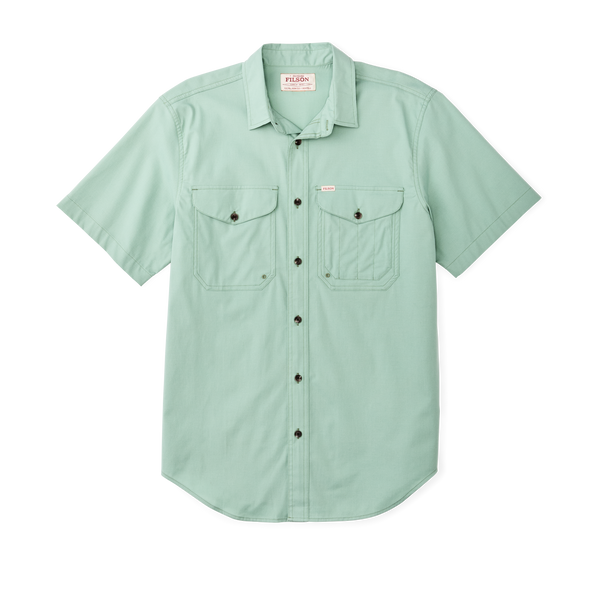 filson Twin Lakes Short Sleeve Sport Shirt Granite Green
