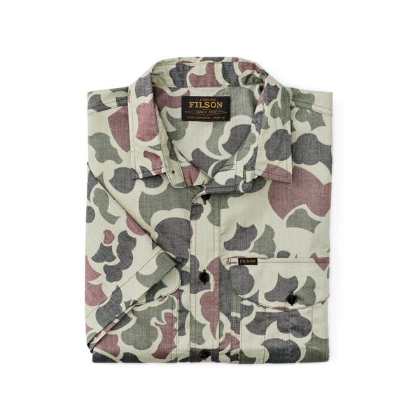 Filson Twin Lakes Short Sleeve Sport Shirt Shrub Camo