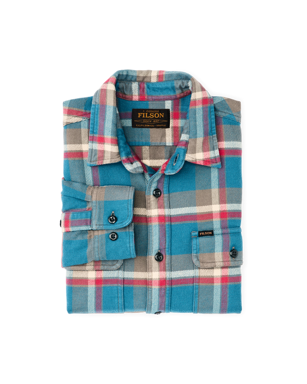 Filson Vintage Flannel Work Shirt Blue / Gray / Multi Plaid