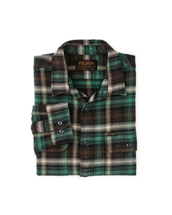 Filson Vintage Flannel Work Shirt Brown / Cream / Multi Plaid