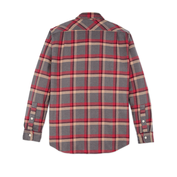 Filson Vintage Flannel Work Shirt Gray / Red / Multi Plaid