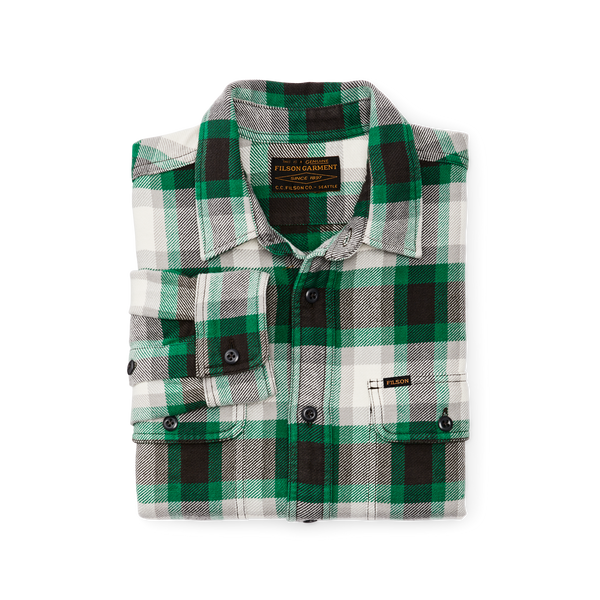 Filson Vintage Flannel Work Shirt Green / Gray / Multi Plaid
