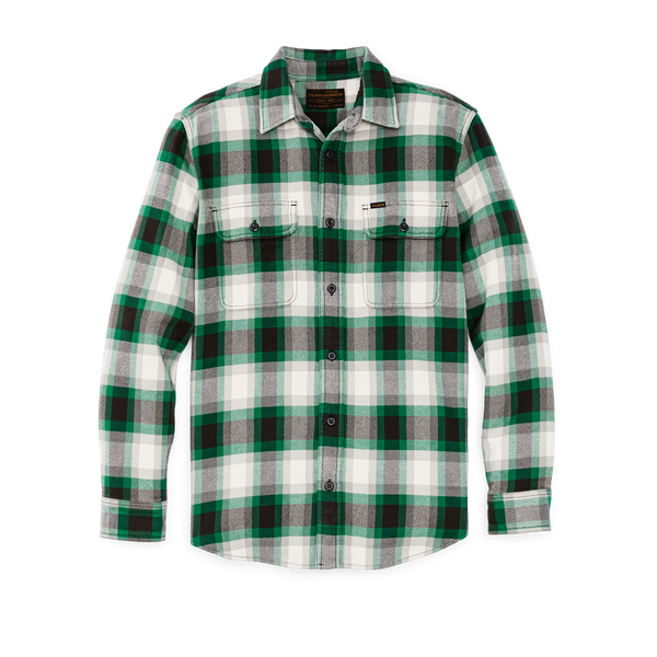 filson Vintage Flannel Work Shirt Green / Gray / Multi Plaid