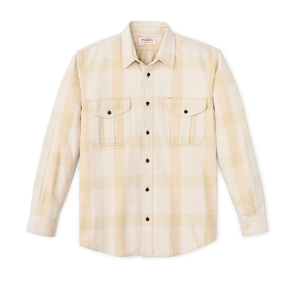 filson Vintage Wash Alaskan Guide Shirt Light Gray / Khaki Plaid