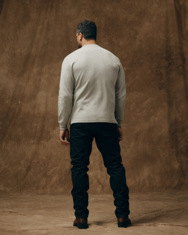 Filson Waffle Knit Thermal Crewneck Light Heather Gray