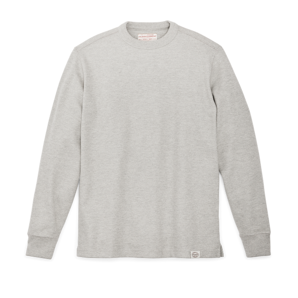 Filson Waffle Knit Thermal Crewneck Light Heather Gray