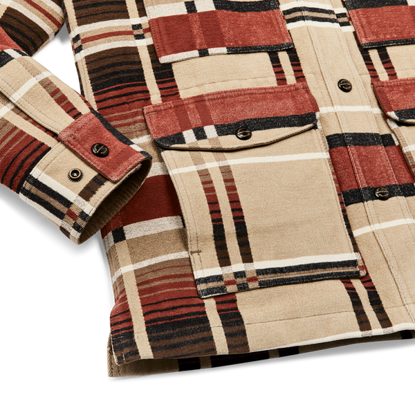 Filson Women's Beartooth Work Coat Bloodstone / Tan Ombre