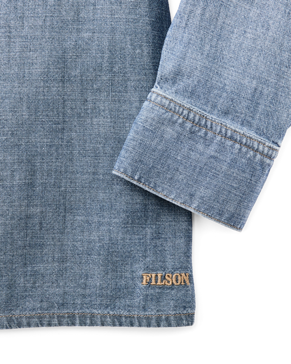 Filson Women's Chambray Shirt Light Indigo Chambray