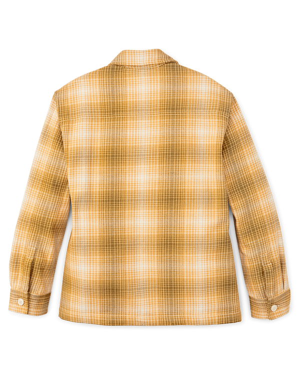 Filson Women's Deer Island Jac-shirt Ochre / Cream Plaid