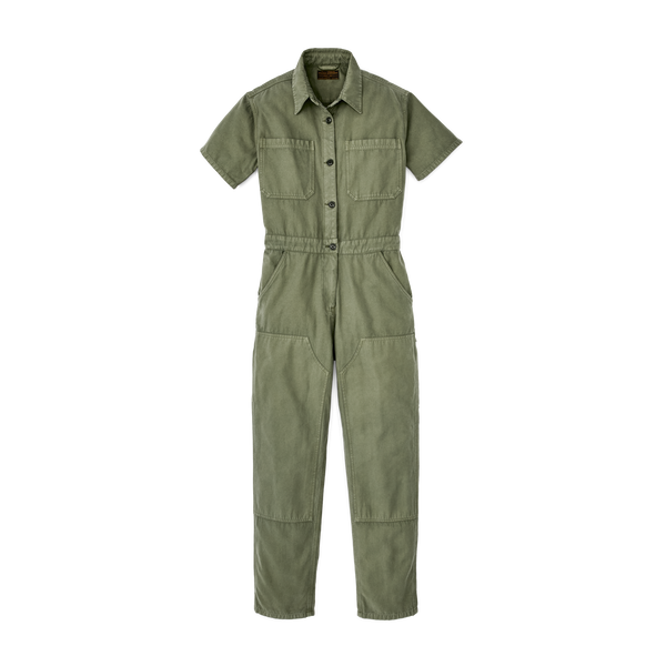 filson Women's Field Short Sleeve Coverall Army Green