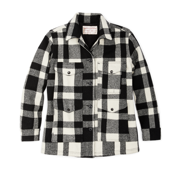 filson Women's Mackinaw Cruiser Natural / Black Heritage Plaid
