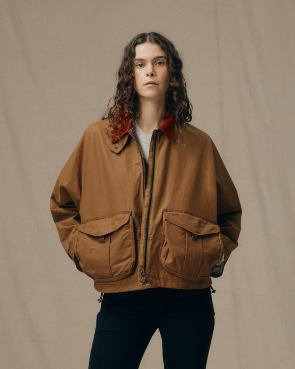 filson Women's Shelter Cloth Short Work Jacket Rugged Tan