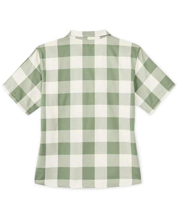 Filson Women's Short Sleeve Camp Shirt Hedge Green / White Plaid