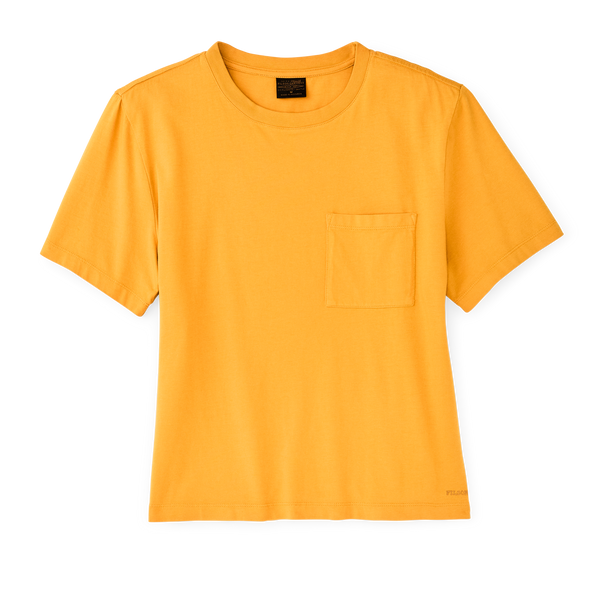 filson Women's Short Sleeve Pocket Tee Golden Yellow