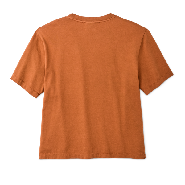 Filson Women's Short Sleeve Pocket Tee Leather Brown