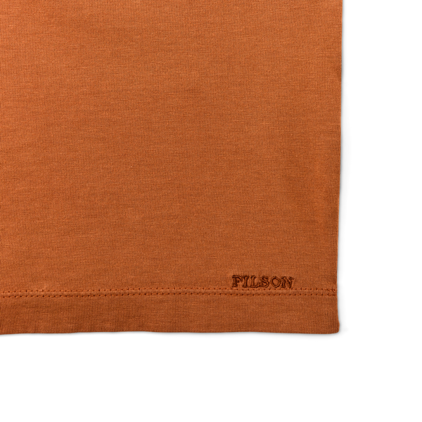 Filson Women's Short Sleeve Pocket Tee Leather Brown