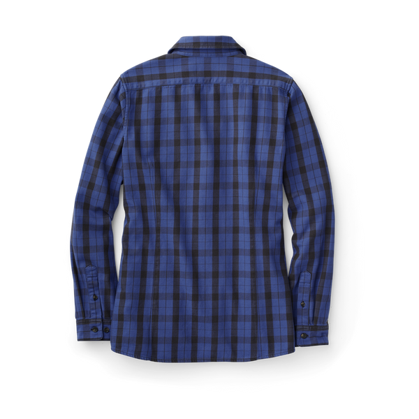 Filson Women's Vintage Wash Alaskan Guide Shirt Cobalt/black