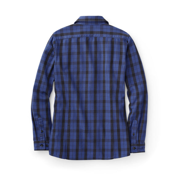 Filson Women's Vintage Wash Alaskan Guide Shirt Cobalt/black