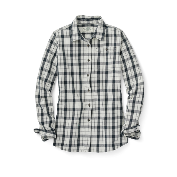 filson Women's Vintage Wash Alaskan Guide Shirt Cream/black