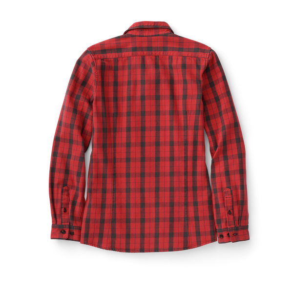 Filson Women's Vintage Wash Alaskan Guide Shirt Flame/gray