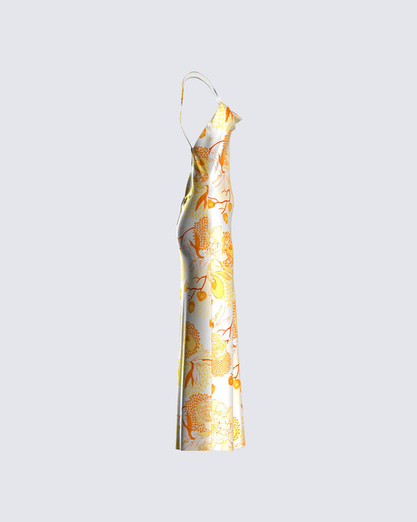 Finesse Abner Floral Print Maxi Dress
