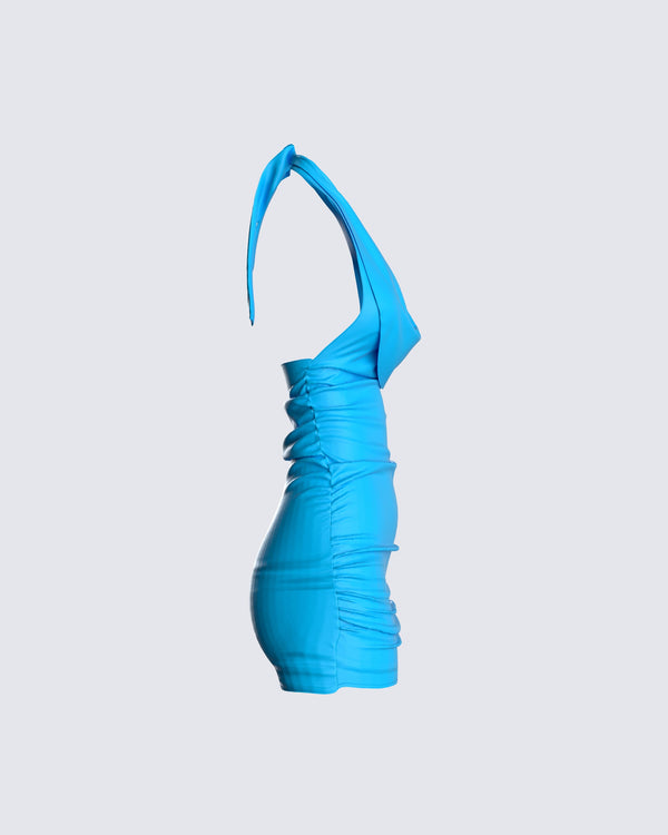 Finesse Adrian Blue Mini Dress