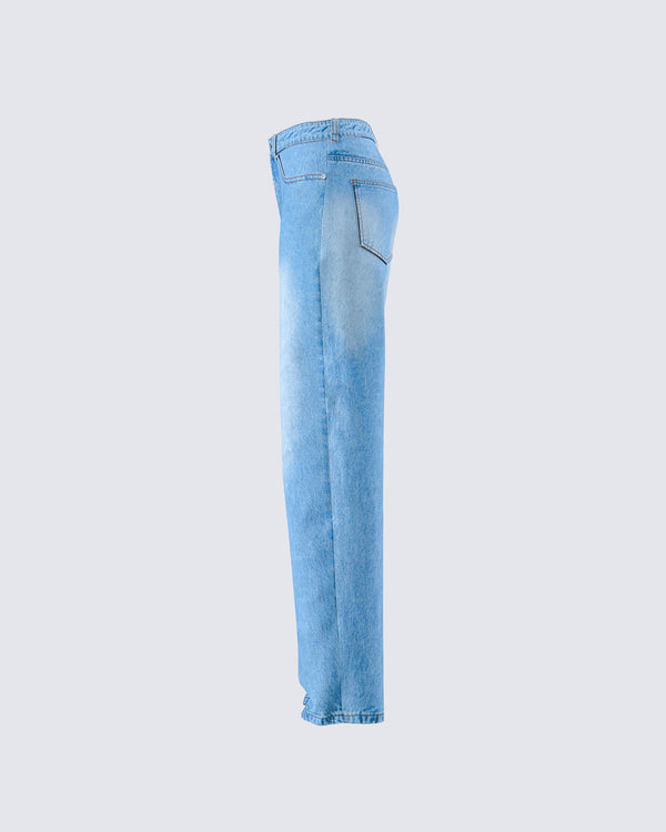 Finesse Ahmeira Blue Denim Jean