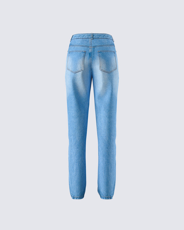 Finesse Ahmeira Blue Denim Jean