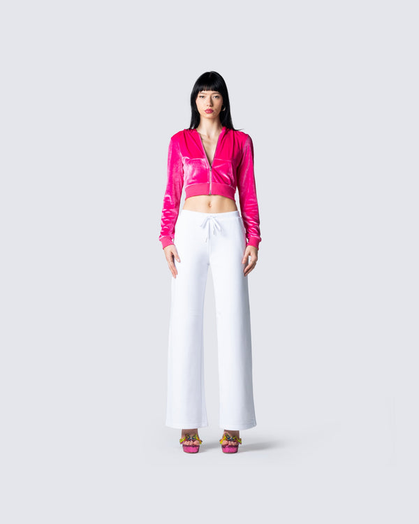 Finesse Alessa Pink Velvet Jacket