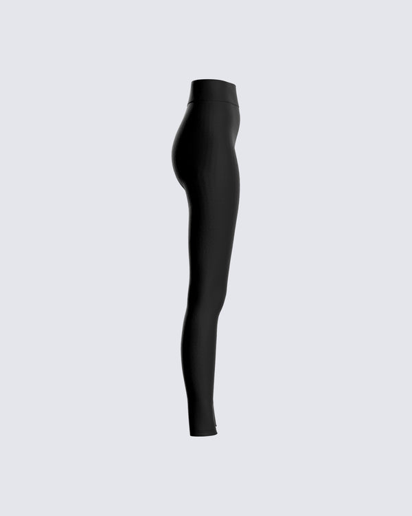 Finesse Allison Black Jersey Legging
