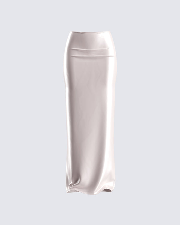 finesse Amal Cream Maxi Skirt
